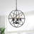 Elenia 4 - Light Black Sphere Pendant