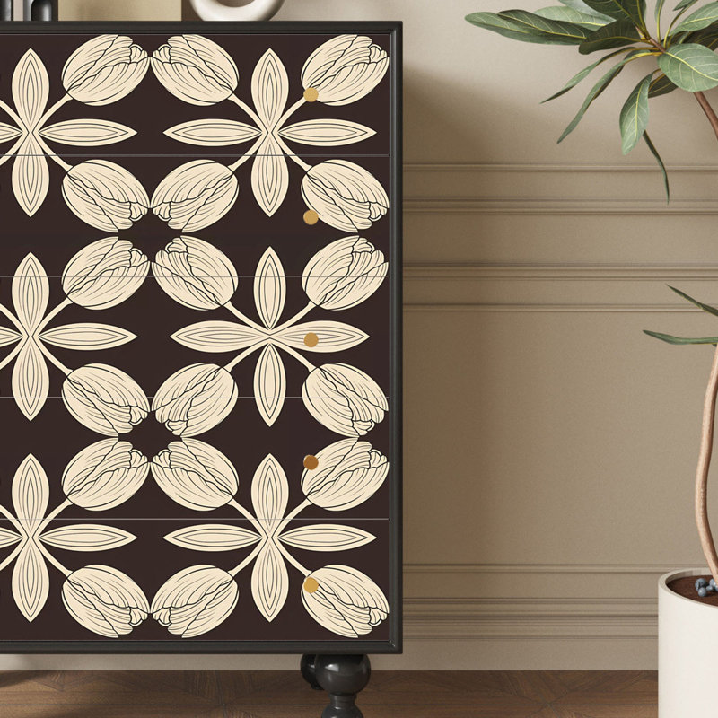 Commode d'appoint 5 tiroirs Ceridwen
