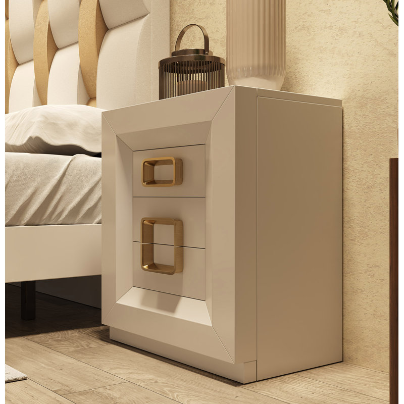 Asadulla 45cm W Manufactured Wood Bedside Table