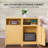 Katarra 26'' Tall Metal Nightstand Storage Cabinets With Lock-804624989