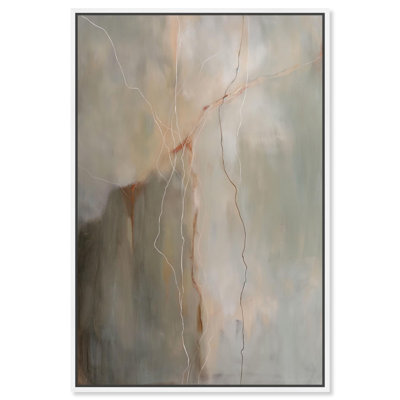Fiery Traces IV Canvas Minimalist Abstract by Art Remedy