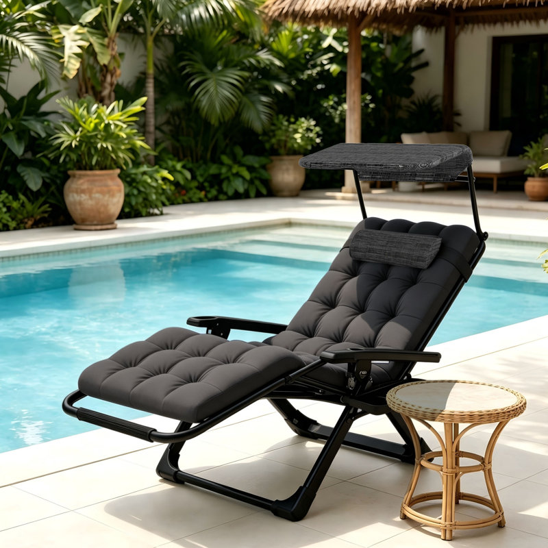 Fauteuil Zero Gravity, Simple | Gris anthracite