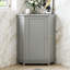 Armoire d'angle avec tablettes réglables