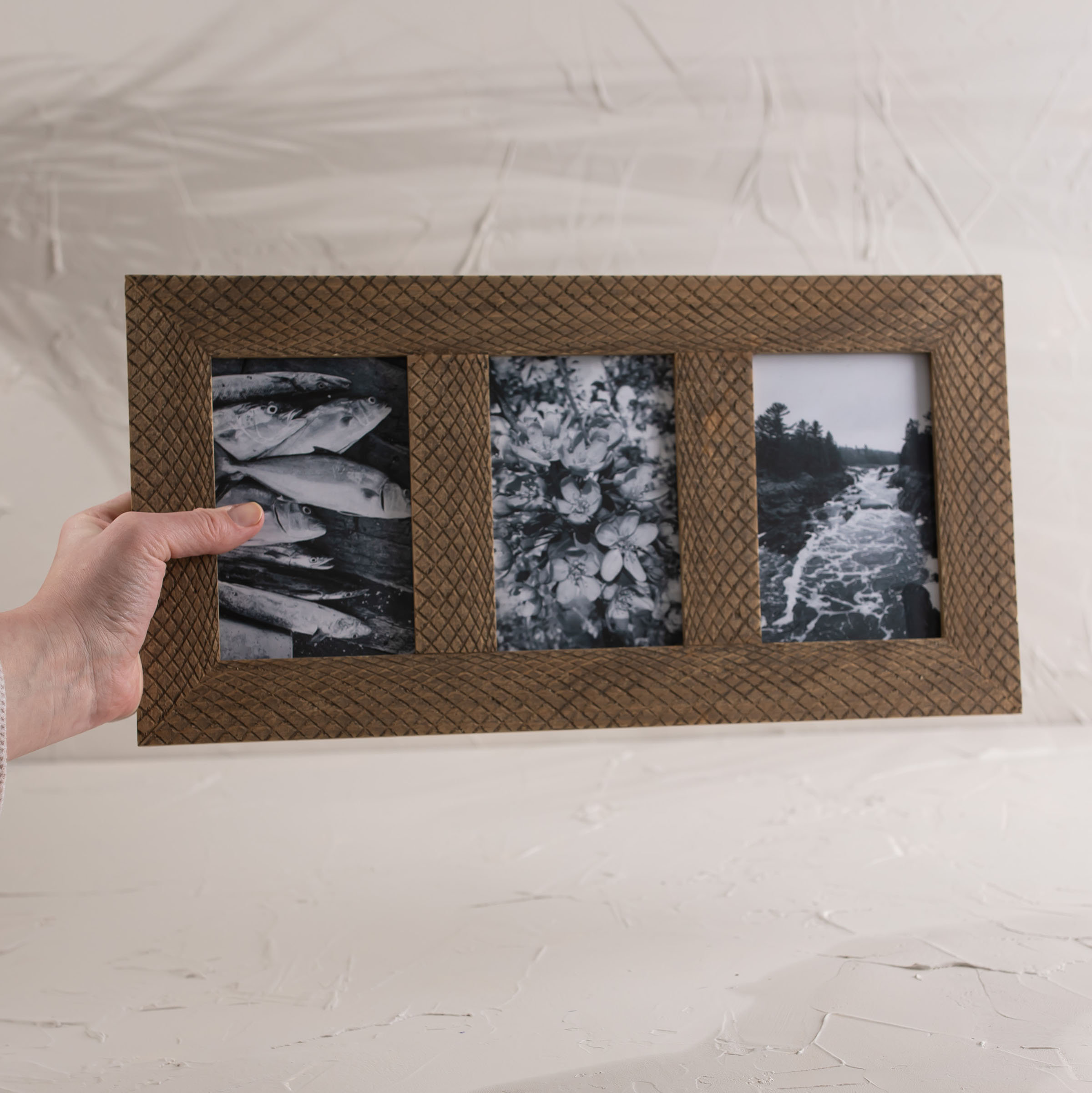 4x6 Inch Rustic Patched Picture Frame Wood, MDF & Glass by Foreside Home &  Garden
