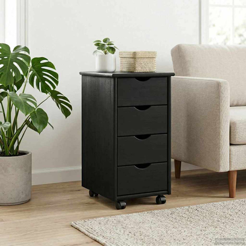 File Cabinet, Black