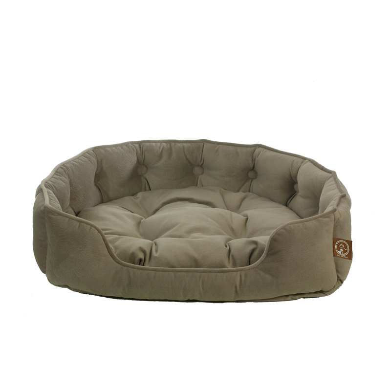 Faux suède Snuggle Donut, Petit (l 21 po x P 18 po x H 5 po), Taupe
