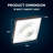 Dimmable Square Canopy Light-100848772