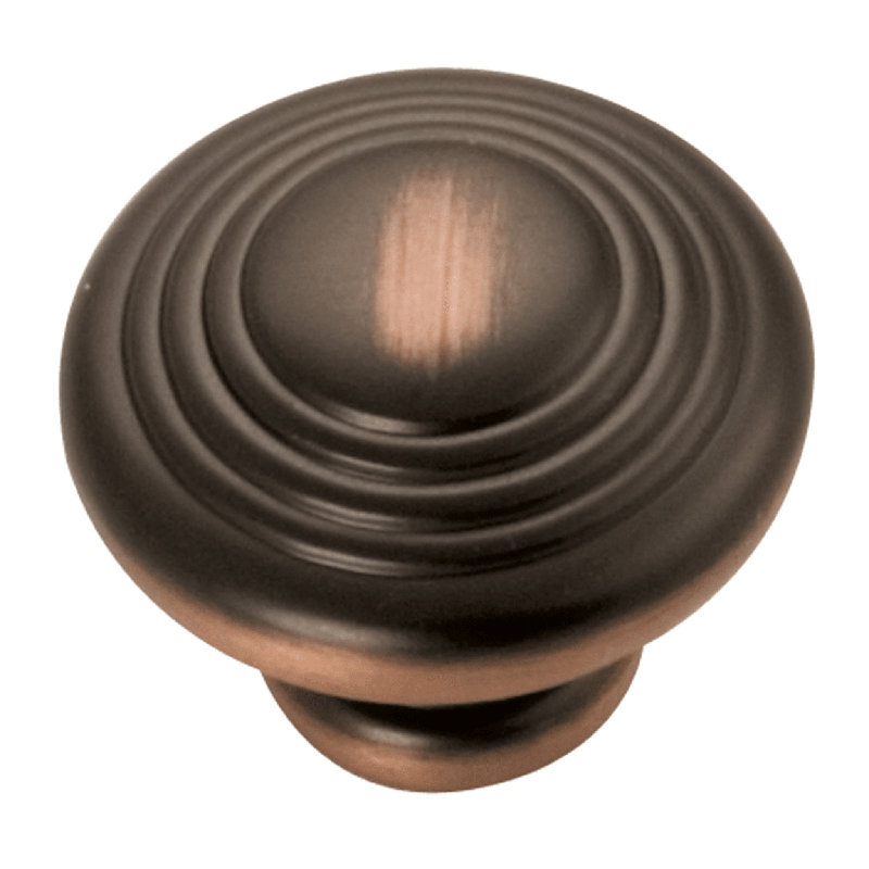 Poignée champignon 1 1/4 po Fanway, Bronze frotté à l'huile