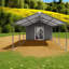 Remises multifonctionnelles avec rangement, abri d'auto moderne en acier 12 x 25 pi
