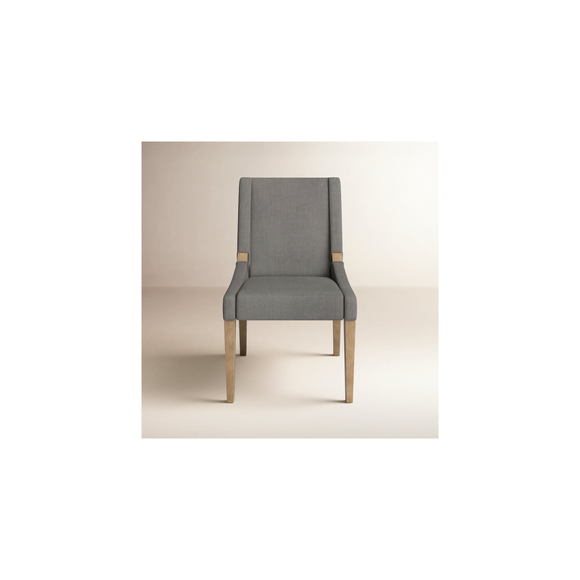Annie Upholstered Dining Chair, Effie Flint Performance Linen, Brown