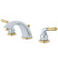 Kingston Brass Magellan Two-Handle 3-Hole Deck Mount Widespread Bathroom Faucet with Retail Pop-Up Drain