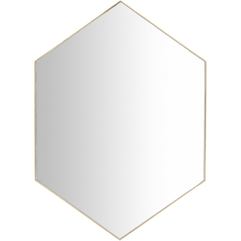 Ganley Wood Hexagon Wall Mirror