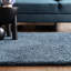 Tachiana Hand Tufted Shaggy Navy Area Rug-112143754