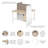 Bush Business Furniture Hustle 2 Person Office Cubicle Desk With Storage And Tackboard-111233389-111233390