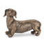 Figurine de chien finition bronze (ensemble de 8)