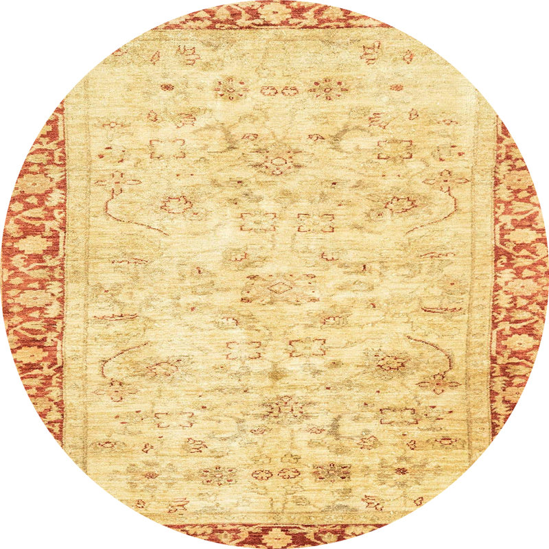 Tapis abstrait moderne 2964, Rond 3 pi