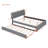 Upholstered Platform Bed with Trundle, Lighted Headboard and USB port-407814405-407814414