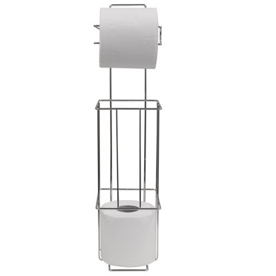 Toilet Brush and Toilet Roll Holder Set