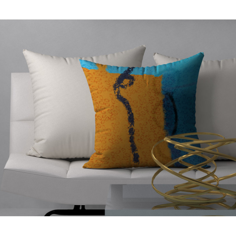 Housse de coussin décorative carrée et insert, 20 po x 20 po