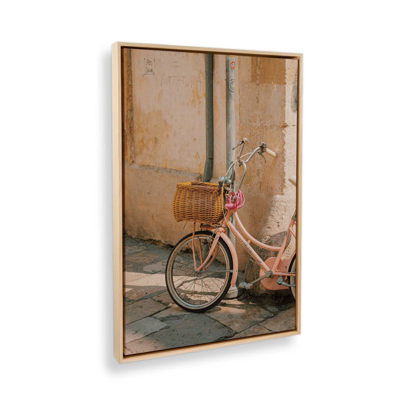 «Pastel Pedals», reproduction sur toile, H 12,75 po x l 8,75 po x P 1,75 po, Cadre américain en érable flottant