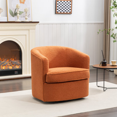 Fauteuil demi-tonneau pivotant de 29 po Jenai