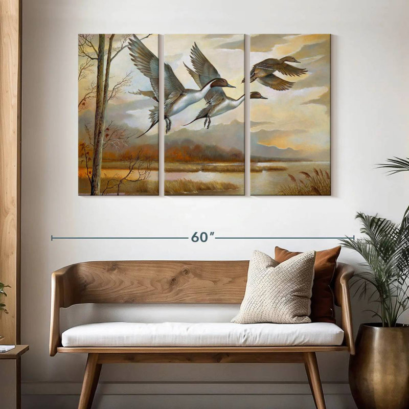 Brampt Pintails, 32" H x 50" W
