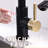 Touchless Kitchen Faucet - Automatic Smart With Pull Out Spray, Hands For Kitchen, Black And Gold, Contemporary, Ceramic Filler, Brass Construction Motion Sensor, Sink Faucet, + Contemporary Style,-184687882