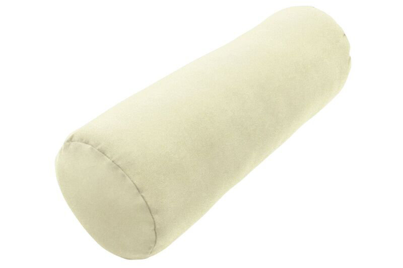 Outdoor Sunbrella Knife Edge Bolster Pillow, Canvas Natural Sunbrella® Canvas