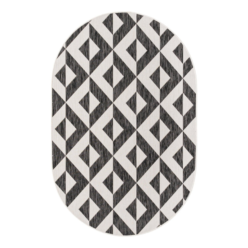 Jill Zarin Napa Outdoor Rug, Oval 5'3" x 8'