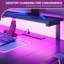L-Shaped Metal Base Computer Desk with Power Outlet-81926315