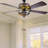 52'' Nevels 5 - Blade Magna Carta Ceiling Fan with Stained Glass Shade-47443823-30279499
