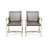  Wood and Wicker Dining Chair (Set Of 2)-838216961
