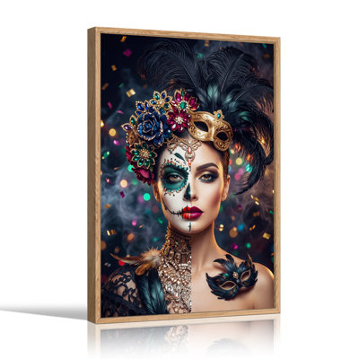 «Woman with Sugar Skull Mak Art»
