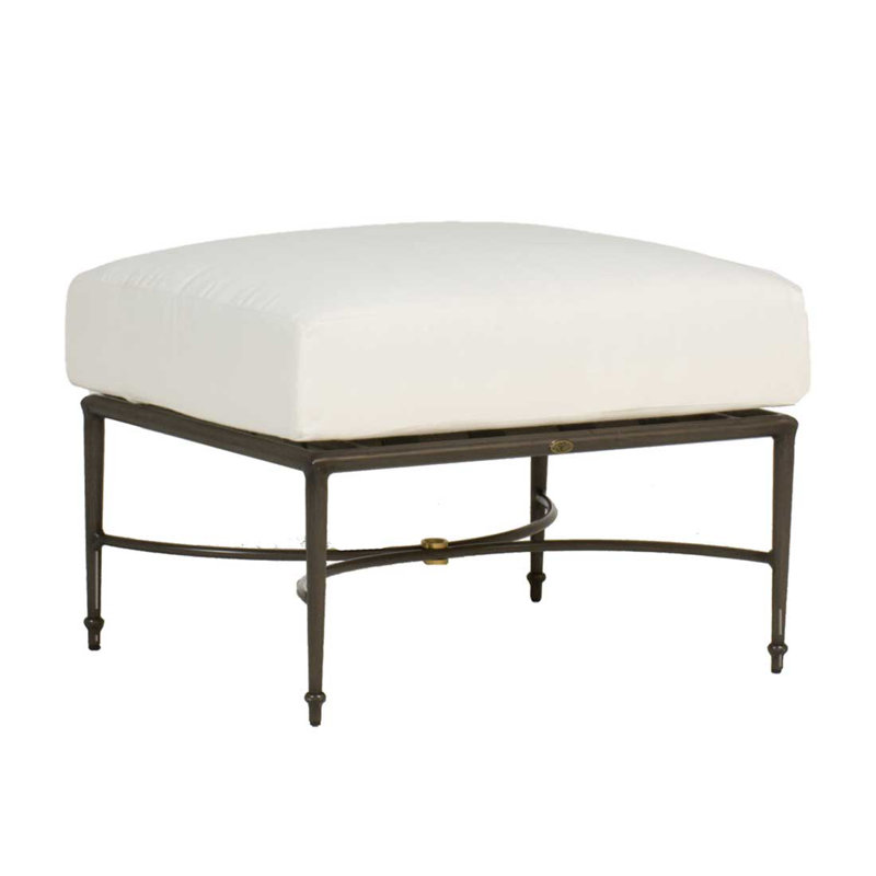 Repose-pieds en aluminium Roma, Blanc naturel, Pas de soudure
