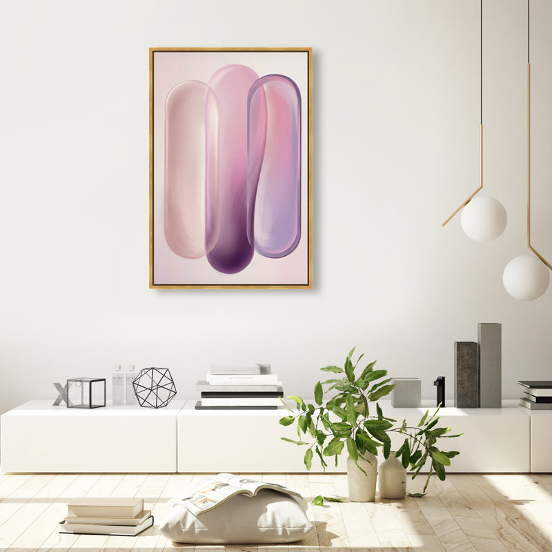 Berry Layers Print by Oliver Gal, 16"H x 11"W, Gold Floater Frame