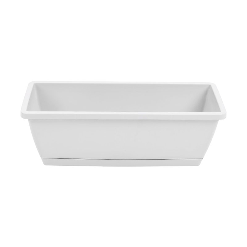 Cachepot, 15cm H x 42.5cm W x 17cm D, Grey