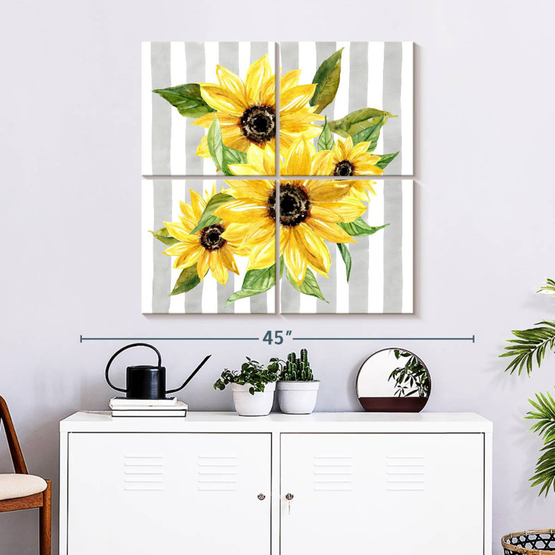 Harnek Sunflower Array I, 32" H x 32" W