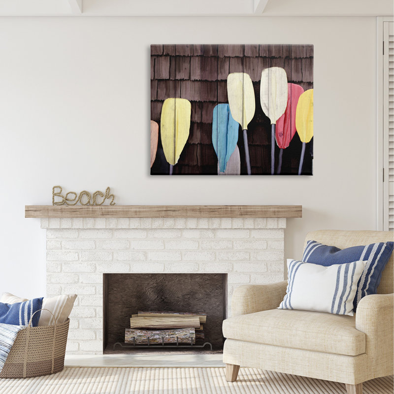 «Rustic Boat Oars» par Kim Allen, H 36 po x l 48 po x P 1,5 po