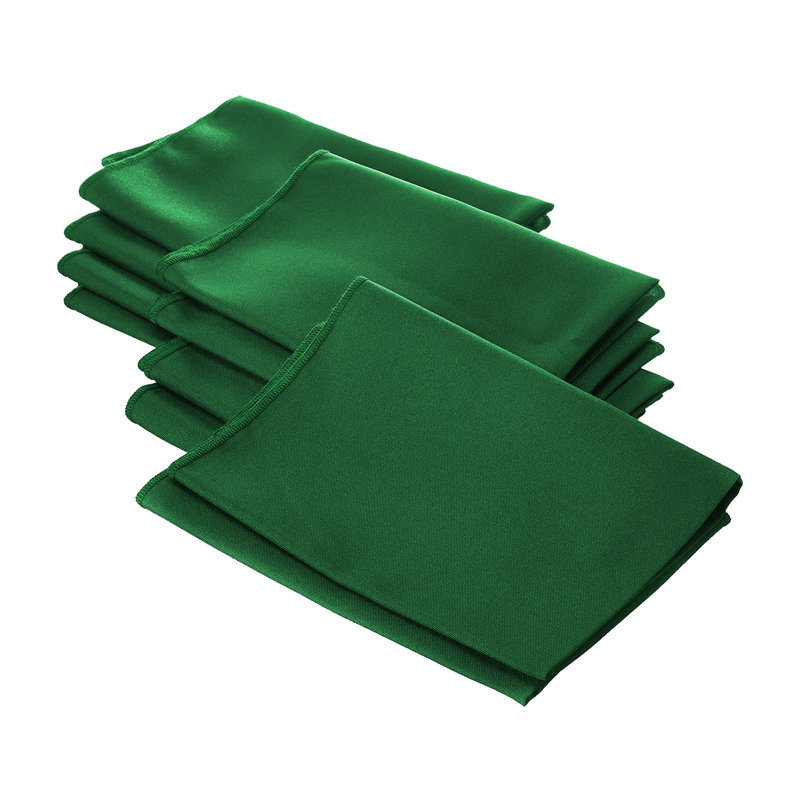 Serviette Fisher, Vert émeraude, Ensemble de 8