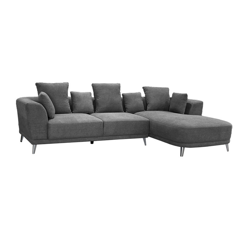 3 Seater Sofa Bed, Left Hand Facing, Grey