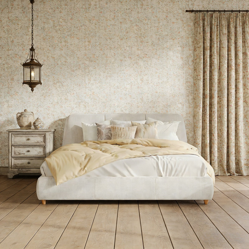Lit plateforme tapissier Arden, Grand