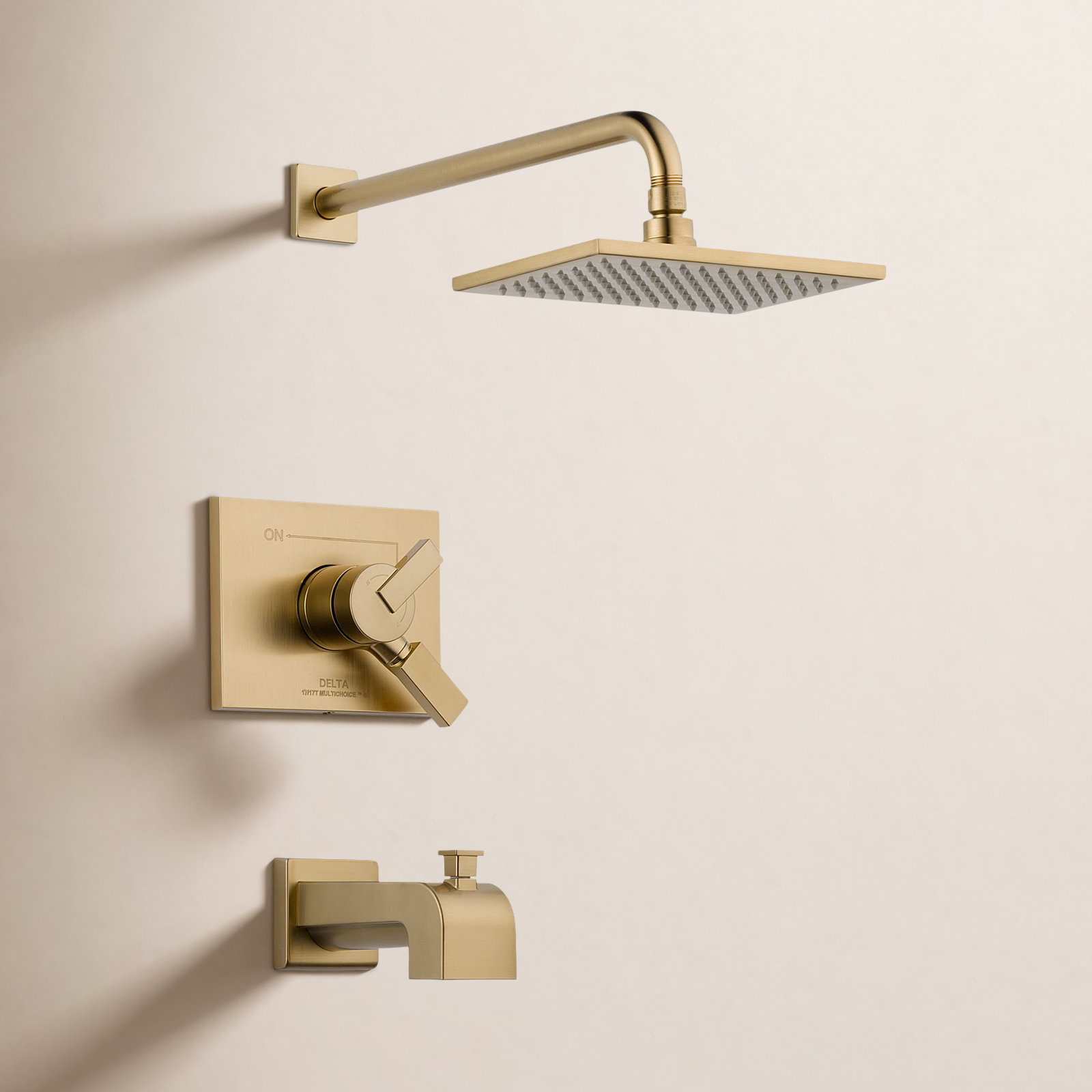 Vero Pressure-Balanced Tub and Shower Faucet, Brilliance Champagne Bronze