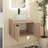Evaley 23.62'' Single Bathroom Vanity with Ceramic Top