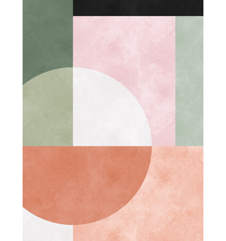 Modern Earthy Geometric Print, Size, Format, Frame Color