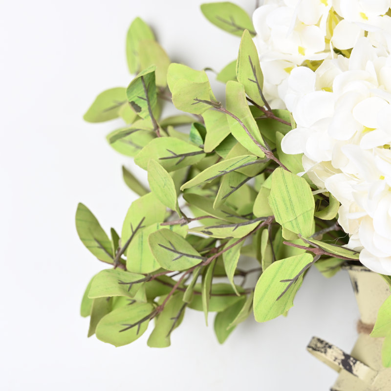 Arrangement d'hortensias en pot, Beige