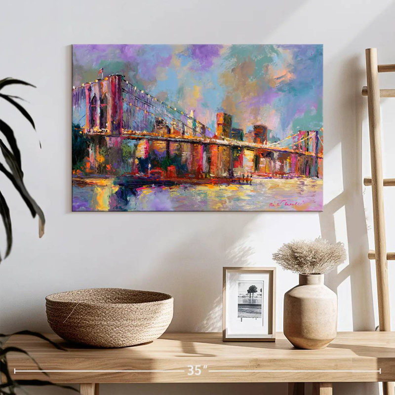 Couleurs du pont Ravi Brooklyn, H 16 po x l 24 po