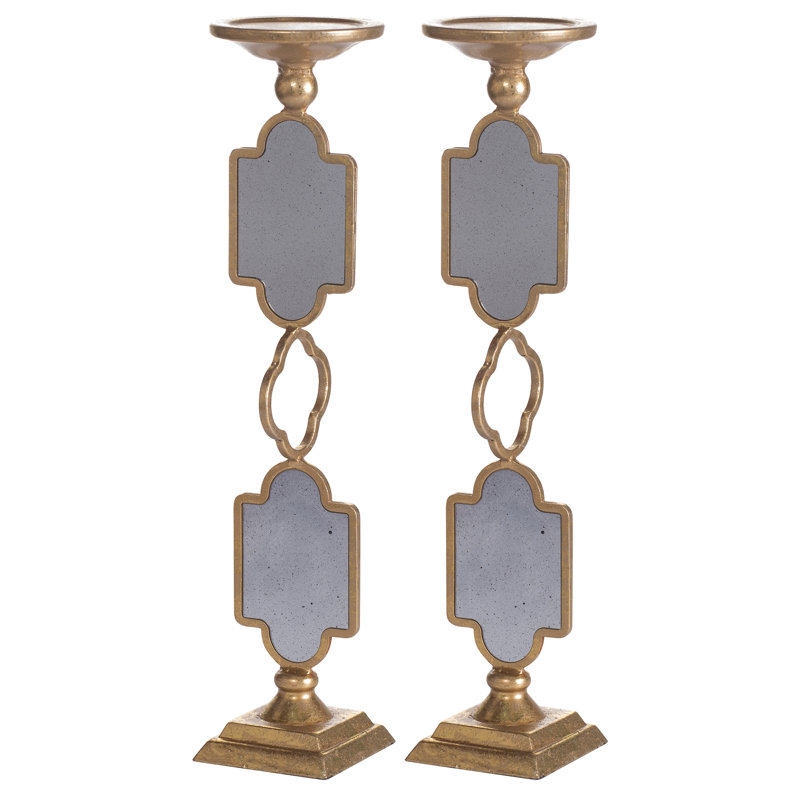 16.7'' H Metal Tabletop Candlestick