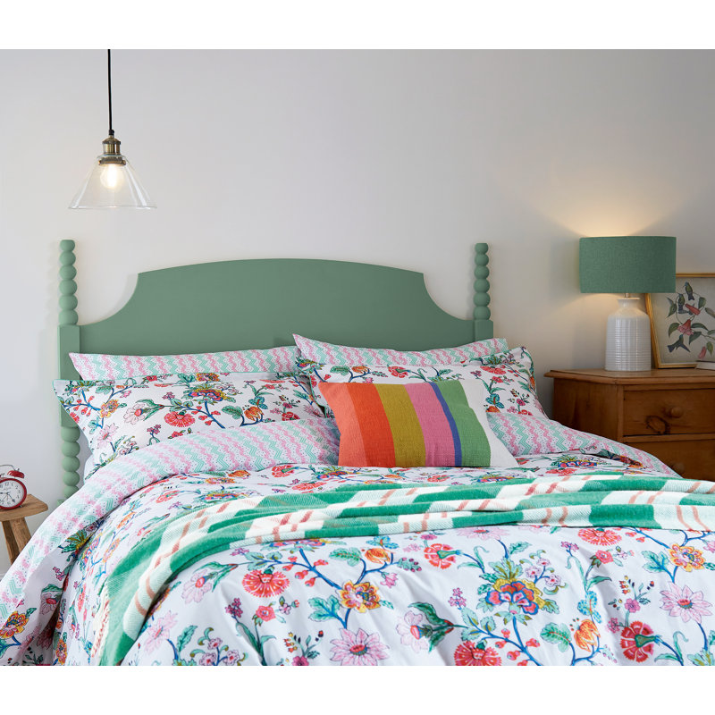 Indienne Floral Multicolour 180 TC, Kingsize - 2 Standard Pillowcases