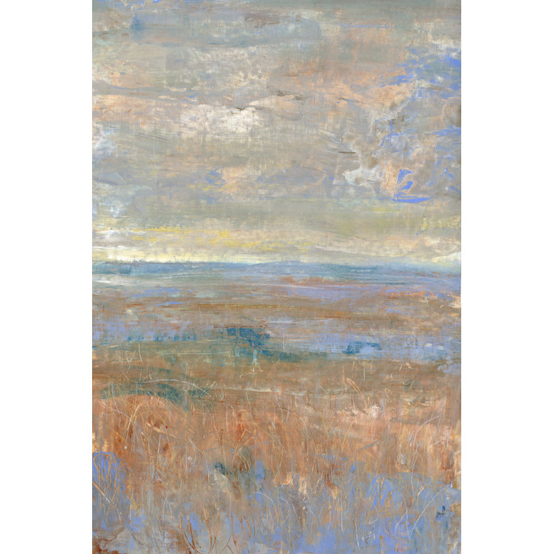 «Evening Marsh II» par Timothy O 'Toole - peinture sur toile tendue, H 12 po x l 8 po