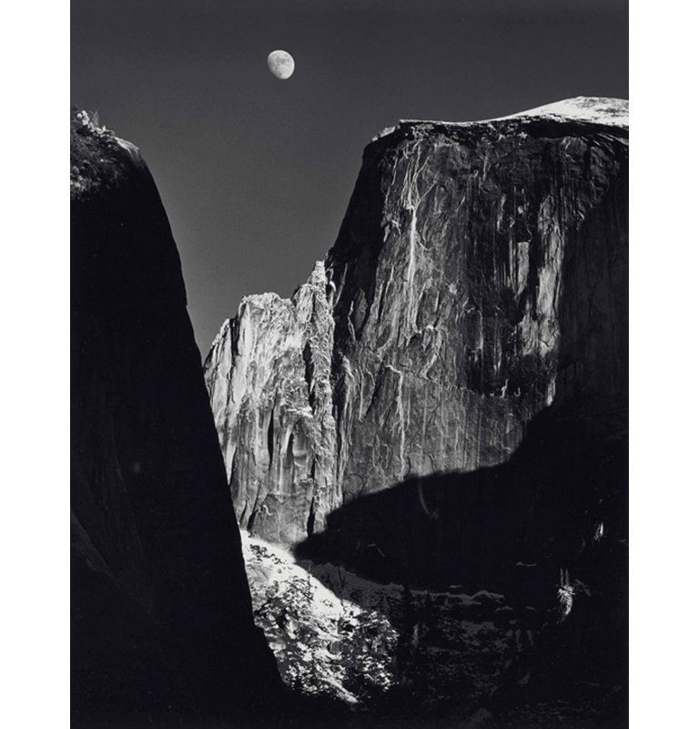 Moon And Half Dome, 18" H x 14" W